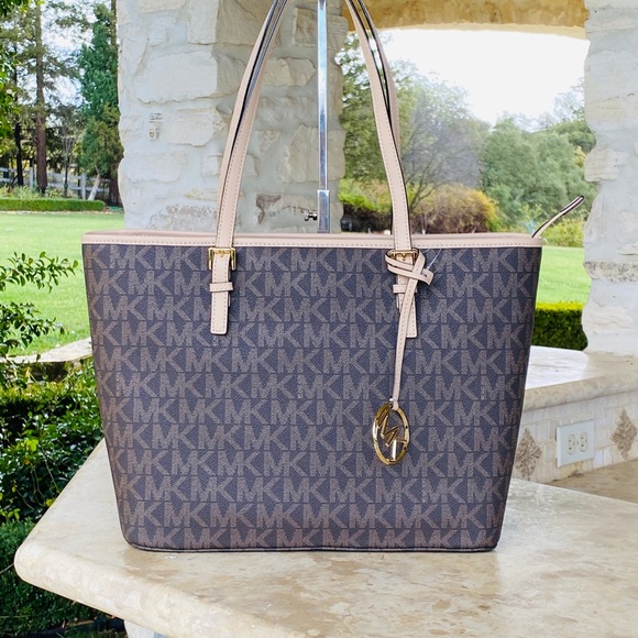 NWT Michael Kors Jet set signature tote&wallet - Picture 3 of 8